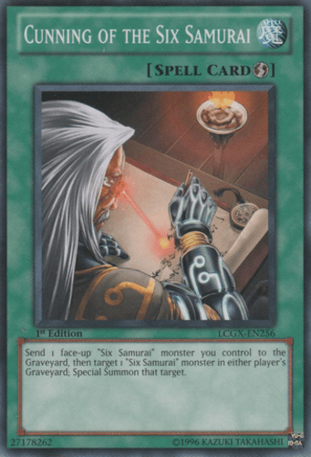 Cunning of the Six Samurai - LCGX-EN256 Common Unlimited