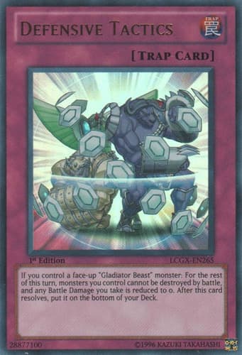 Defensive Tactics - LCGX-EN265 Ultra Rare 1st Edition