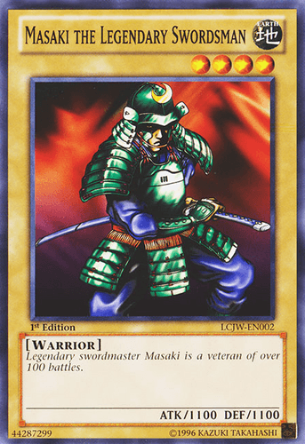 Masaki the Legendary Swordsman - LCJW-EN002 Common 1st Edition