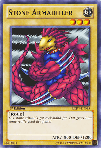 Stone Armadiller - LCJW-EN015 Common 1st Edition