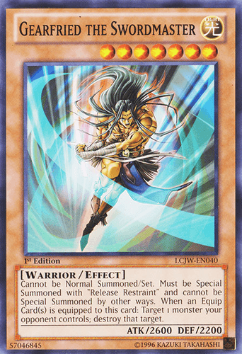 Gearfried the Swordmaster - LCJW-EN040 Common 1st Edition