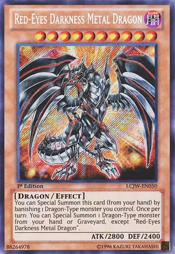 Red-Eyes Darkness Metal Dragon - LCJW-EN050 Secret Rare 1st Edition