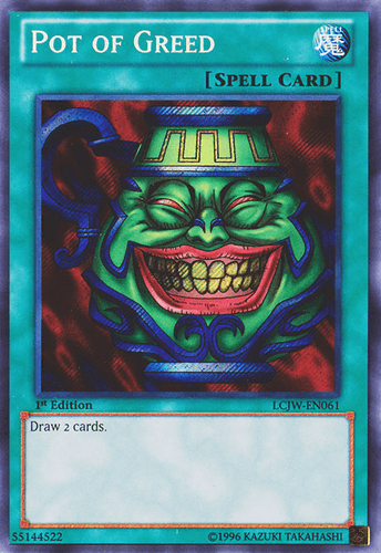 Pot of Greed - LCJW-EN061 Secret Rare 1st Edition