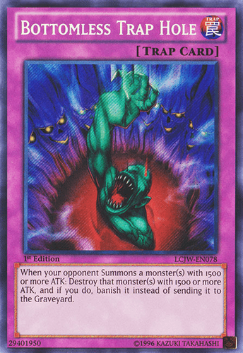 Bottomless Trap Hole - LCJW-EN078 Secret Rare 1st Edition