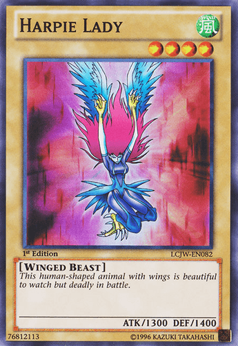 Harpie Lady - LCJW-EN082 Super Rare 1st Edition