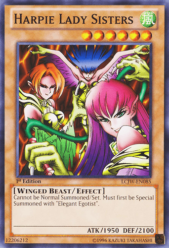 Harpie Lady Sisters - LCJW-EN085 Common 1st Edition