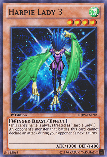 Harpie Lady 3 - LCJW-EN092 Super Rare 1st Edition