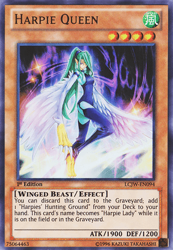 Harpie Queen - LCJW-EN094 Ultra Rare 1st Edition