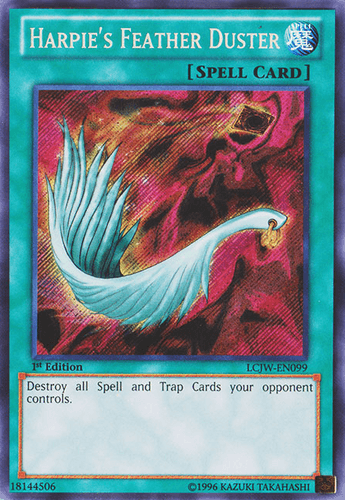 Harpie's Feather Duster - LCJW-EN099 Secret Rare 1st Edition
