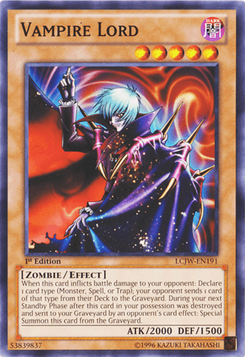 Vampire Lord - LCJW-EN191 Common 1st Edition