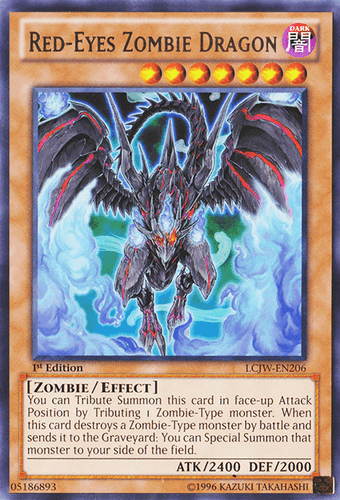 Red-Eyes Zombie Dragon - LCJW-EN206 Rare 1st Edition
