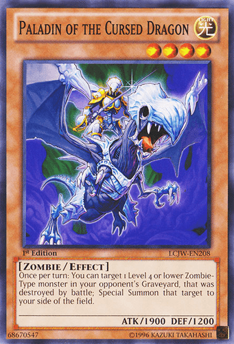 Paladin of the Cursed Dragon - LCJW-EN208 Common 1st Edition