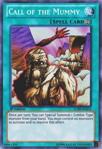 Call of the Mummy - LCJW-EN212 Super Rare 1st Edition