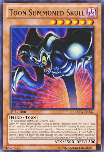 Toon Summoned Skull - LCJW-EN237 Rare 1st Edition