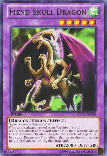 Fiend Skull Dragon - LCJW-EN240 Rare 1st Edition