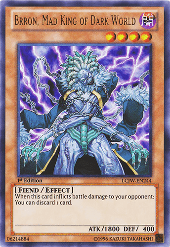 Brron, Mad King of Dark World - LCJW-EN244 Ultra Rare 1st Edition