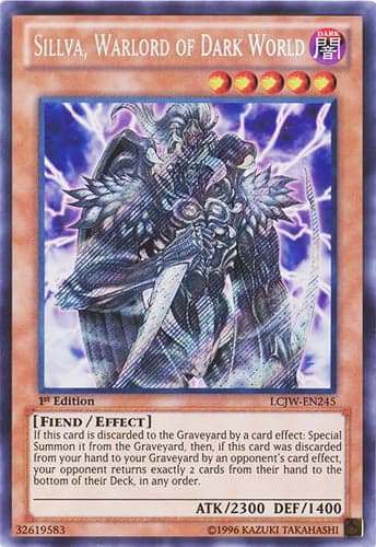 Sillva, Warlord of Dark World - LCJW-EN245 Secret Rare 1st Edition