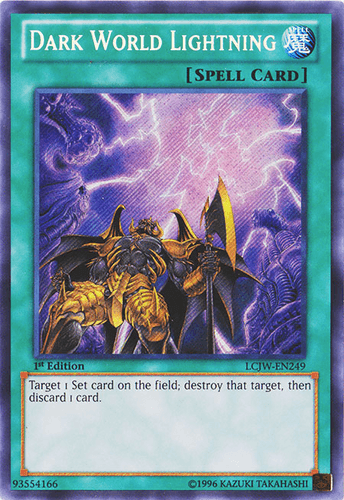 Dark World Lightning - LCJW-EN249 Secret Rare 1st Edition