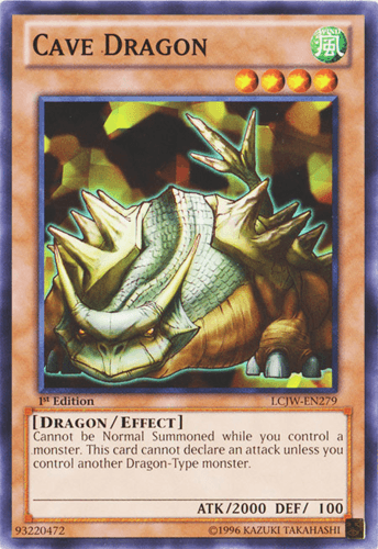 Cave Dragon - LCJW-EN279 Common 1st Edition