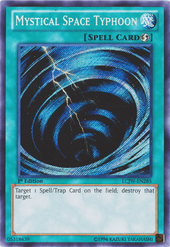 Mystical Space Typhoon - LCJW-EN285 Secret Rare 1st Edition