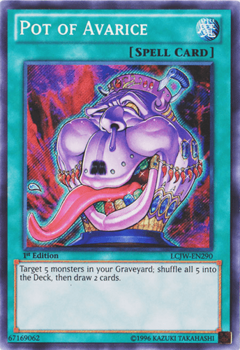 Pot of Avarice - LCJW-EN290 Secret Rare 1st Edition