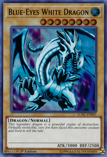 Blue-Eyes White Dragon - LCKC-EN001 Ultra Rare 1st Edition