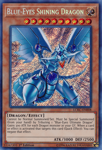Blue-Eyes Shining Dragon - LCKC-EN008 Secret Rare Unlimited