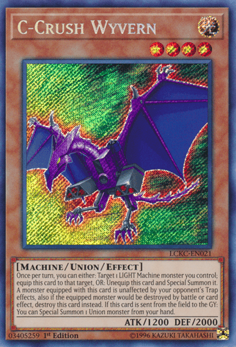 C-Crush Wyvern - LCKC-EN021 Secret Rare 1st Edition