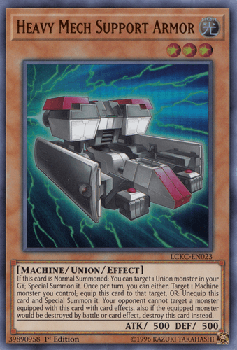 Heavy Mech Support Armor - LCKC-EN023 Ultra Rare 1st Edition