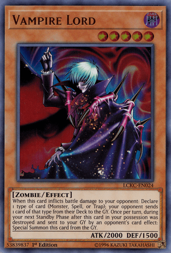 Vampire Lord - LCKC-EN024 Ultra Rare 1st Edition