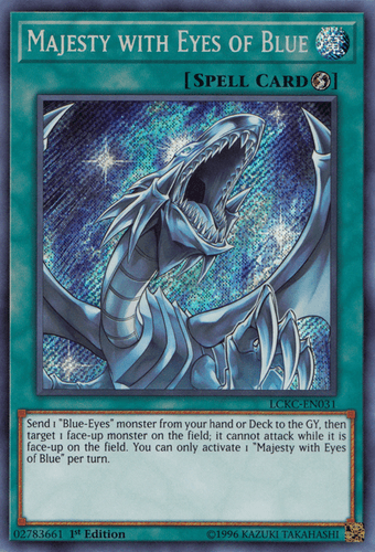 Majesty with Eyes of Blue - LCKC-EN031 Secret Rare Unlimited