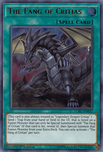 The Fang of Critias - LCKC-EN037 Ultra Rare 1st Edition