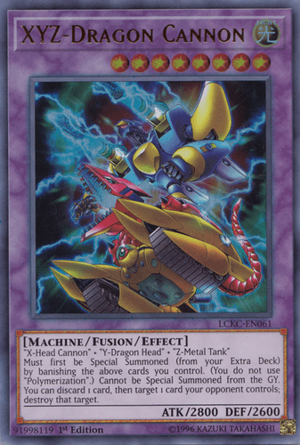 XYZ-Dragon Cannon - LCKC-EN061 Ultra Rare 1st Edition