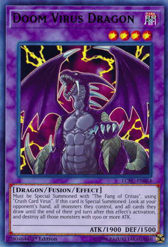 Doom Virus Dragon - LCKC-EN064 Ultra Rare 1st Edition