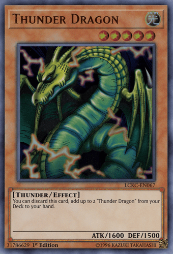Thunder Dragon - LCKC-EN067 Ultra Rare Unlimited