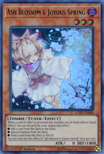 Ash Blossom & Joyous Spring - LCKC-EN080 Ultra Rare Unlimited
