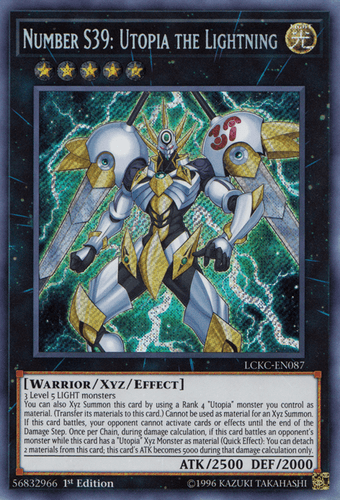 Number S39: Utopia the Lightning - LCKC-EN087 Secret Rare 1st Edition