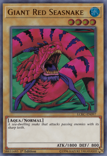 Giant Red Seasnake - LCKC-EN097 Ultra Rare 1st Edition
