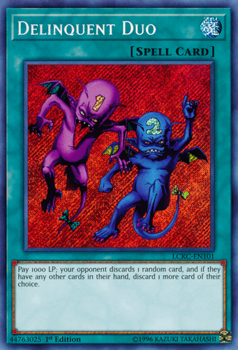Delinquent Duo - LCKC-EN101 Secret Rare Unlimited