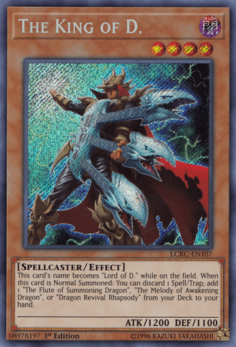 The King of D. - LCKC-EN107 Secret Rare 1st Edition