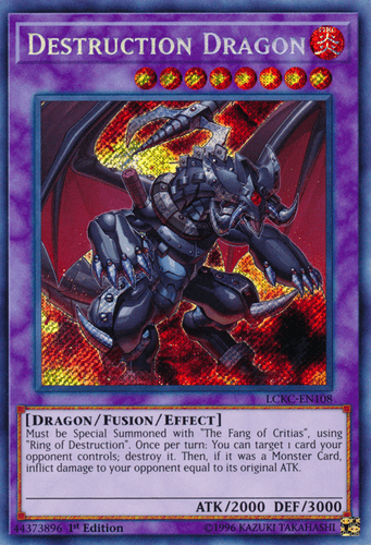 Destruction Dragon - LCKC-EN108 Secret Rare Unlimited