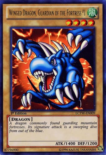Winged Dragon, Guardian of the Fortress #1 - LCYW-EN009 Ultra Rare 1st Edition