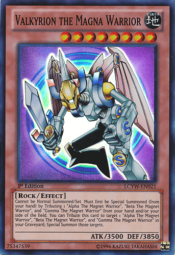 Valkyrion the Magna Warrior - LCYW-EN021 Super Rare Unlimited