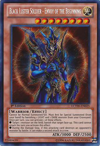 Black Luster Soldier - Envoy of the Beginning - LCYW-EN025 Secret Rare Unlimited