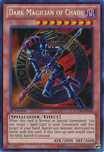 Dark Magician of Chaos - LCYW-EN026 Secret Rare 1st Edition