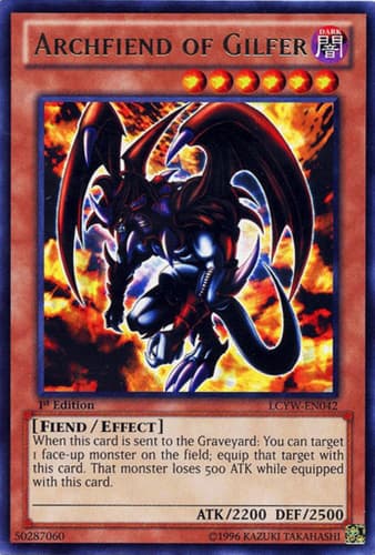 Archfiend of Gilfer - LCYW-EN042 Rare Unlimited