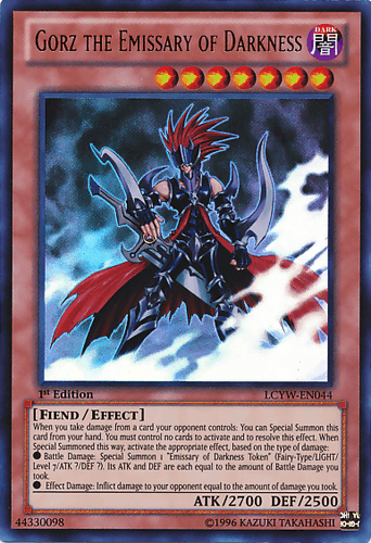 Gorz the Emissary of Darkness - LCYW-EN044 Ultra Rare 1st Edition