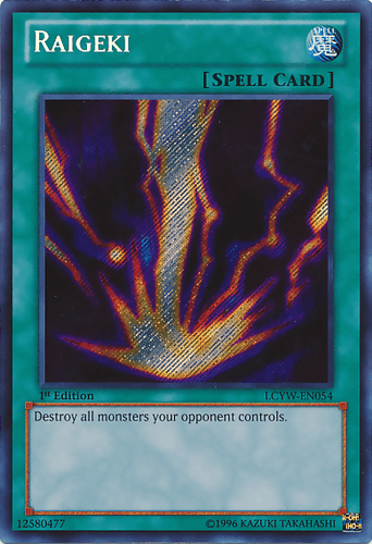Raigeki - LCYW-EN054 Secret Rare Unlimited
