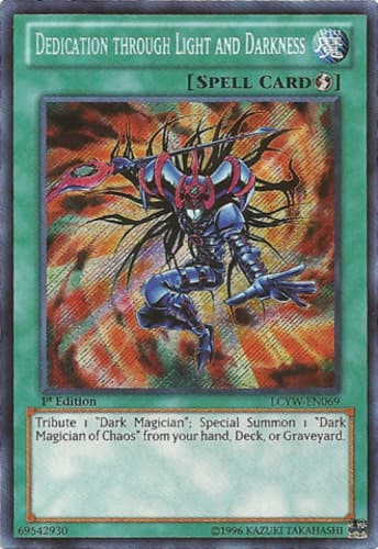 Dedication through Light and Darkness - LCYW-EN069 Secret Rare 1st Edition