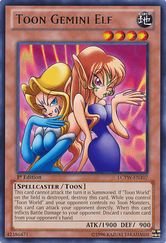 Toon Gemini Elf - LCYW-EN107 Rare 1st Edition